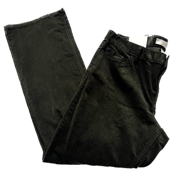 NWT Joe Fresh PANTS Corduroy Dark Green Boot Cut Size 16 Sits Low On Waist NEW - Picture 1 of 7
